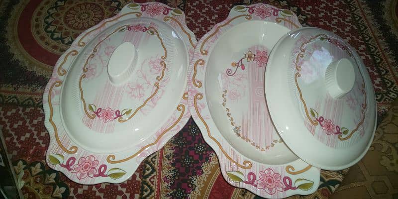 New 72 Pics Dinner Set with Melamine color 0