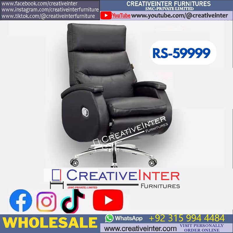 Office Gaming Chair Ergonomi Computer Table Study Desk Sofa Working 8