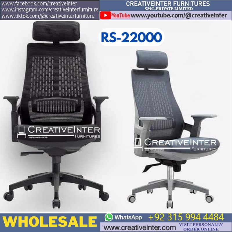 Office Gaming Chair Ergonomi Computer Table Study Desk Sofa Working 14