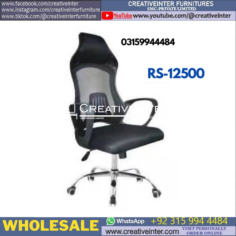 Office Gaming Chair Ergonomi Computer Table Study Desk Sofa Working 16