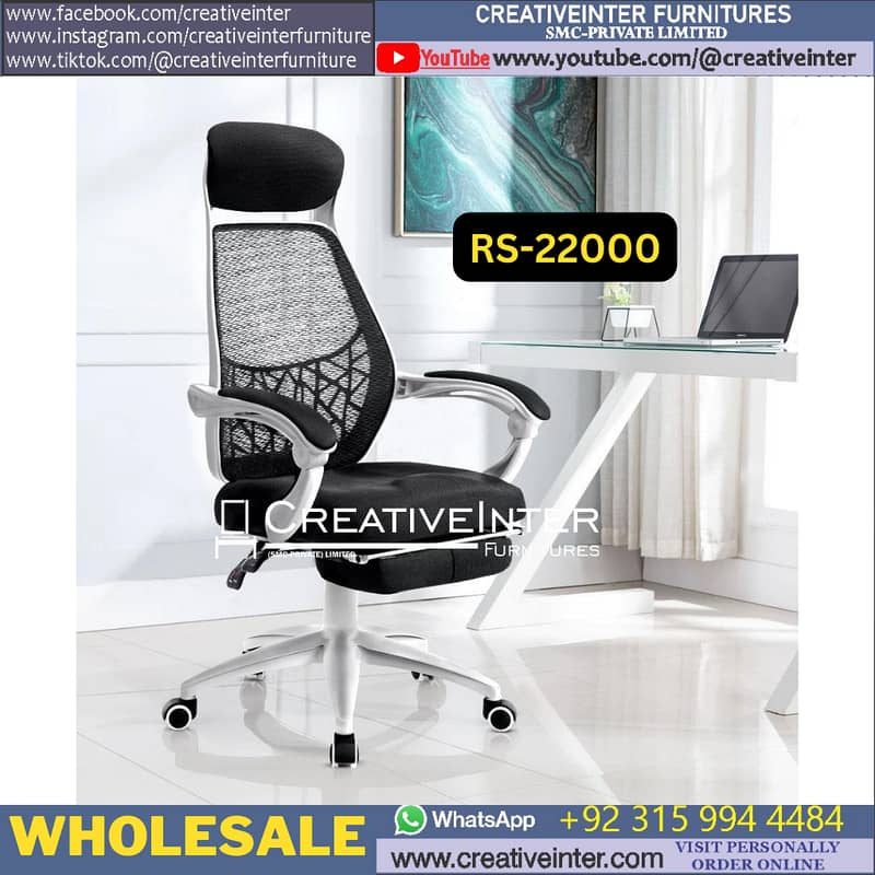 Office Gaming Chair Ergonomi Computer Table Study Desk Sofa Working 18