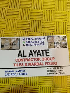 Marble and tiles fixing
