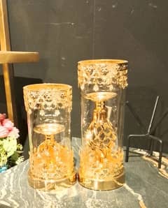 Gold candal stand 2 PC set important