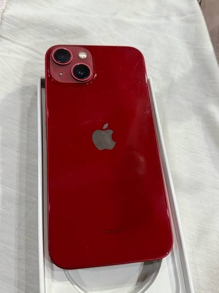Iphone 13, Red Colour, 128gb, PTA Approved dual, 1