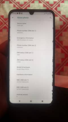 Motorola g8 4gb ram 64 GB bilton 12000 final he