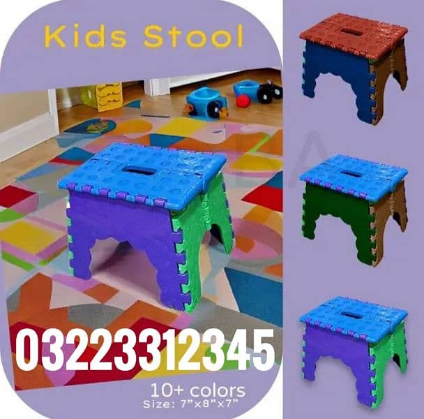 bench chair Table Storage organizer Stool Box kids toy tablet Mic Bear 0