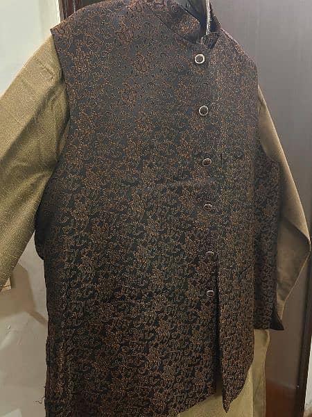 Groom Shalwar Kameez Waistcoat 2