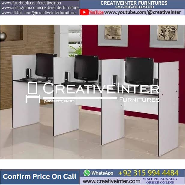 Call Center Office workstation table front desk Executiv chair meeting 9