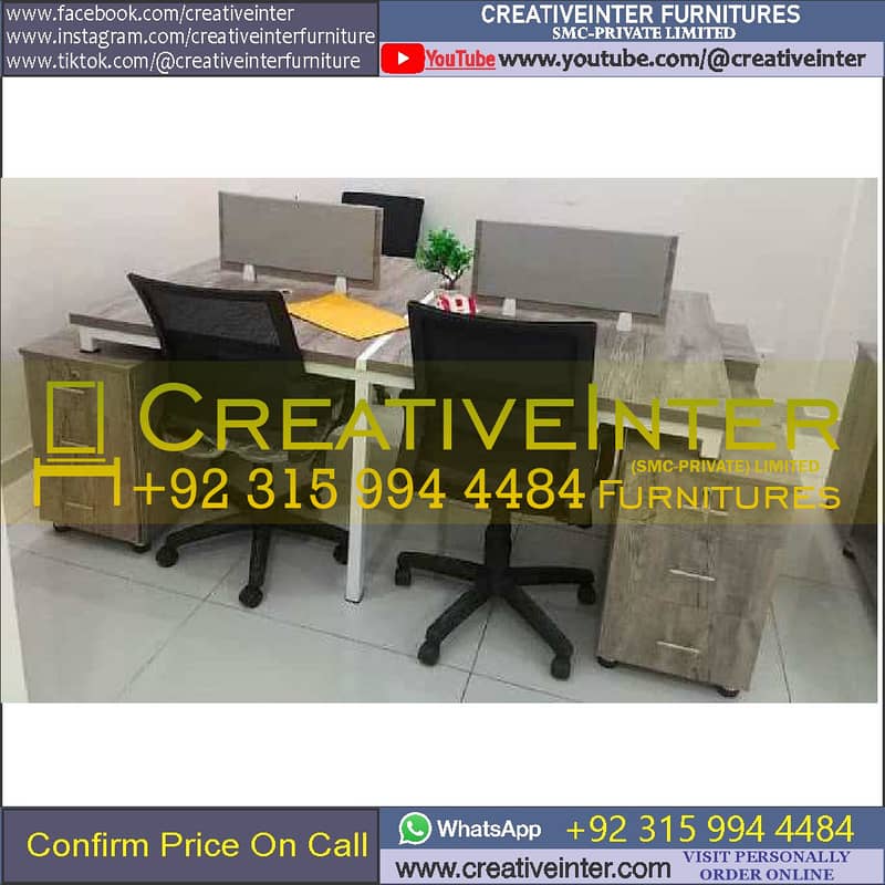 Call Center Office workstation table front desk Executiv chair meeting 2