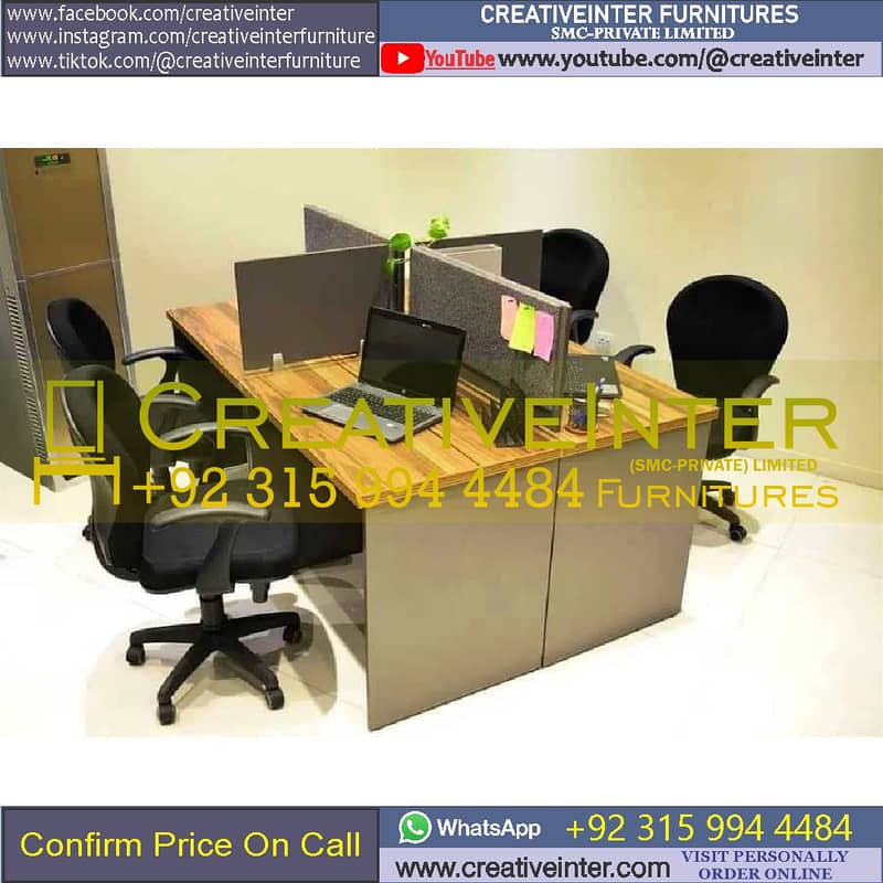 Call Center Office workstation table front desk Executiv chair meeting 15