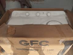 GFC washer dryer good condition one time use 2 month check warranty