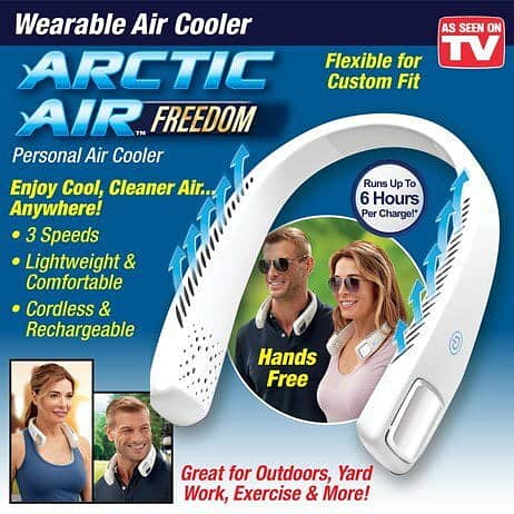 Arctic Air Freedom, Personal Air Cooler, Neck Fan, 0