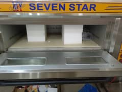 pizza oven seven star imported, dough machine, shawarma counter