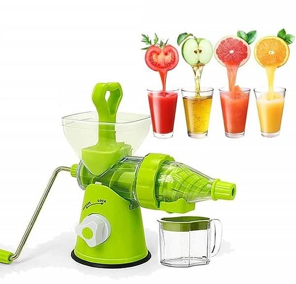 Manual Hand Press Juicer Stainless Steel Water Bottles With Lid Cup 6