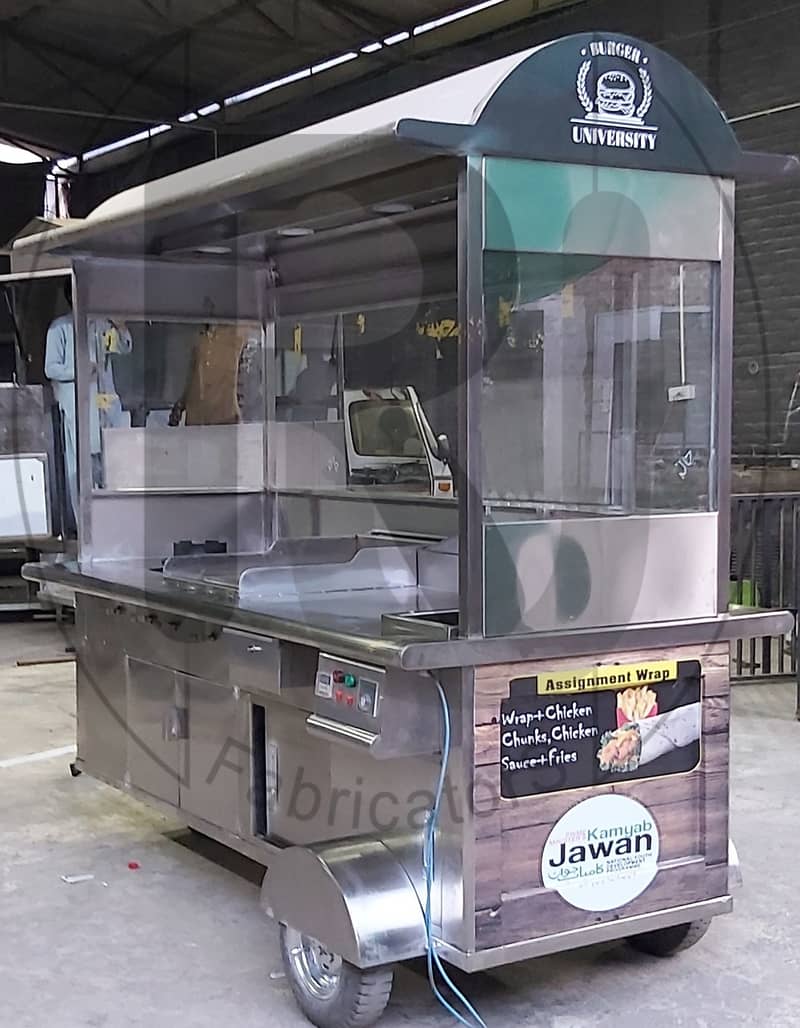 shawarma counter complete setup, pizza oven, fryer, hot plate, panini 0
