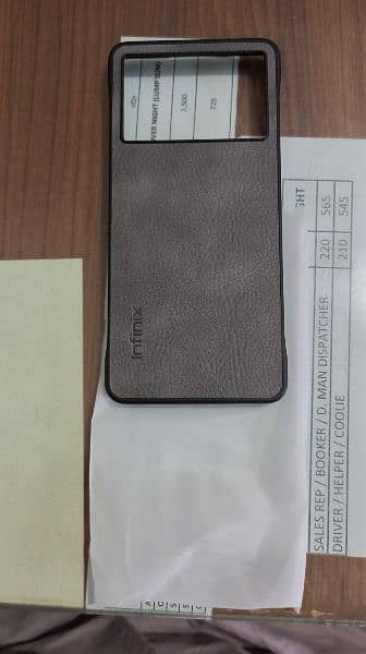 Infinix Note 12 VIP original leather case & original Glass protector 1