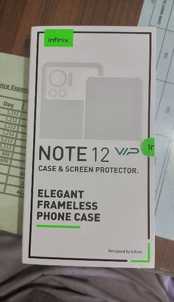 Infinix Note 12 VIP original leather case & original Glass protector 5