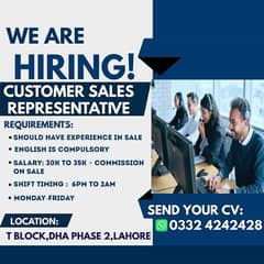 Call Center Job/ Csr/ Customer Sales Representatives