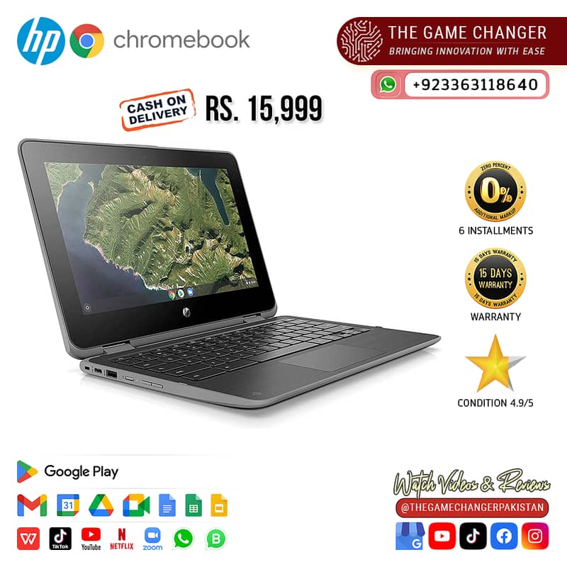 HP Chromebook G2 |Touch Screen | 360 Rotation | 4GB RAM | 32GB Storage 3