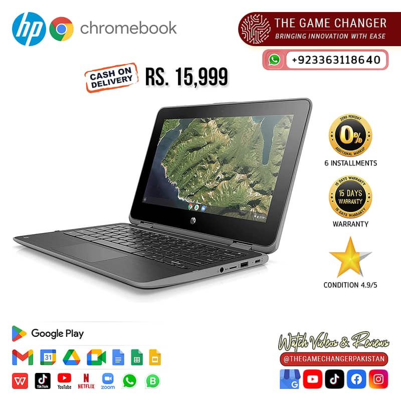 HP Chromebook G2 |Touch Screen | 360 Rotation | 4GB RAM | 32GB Storage 4