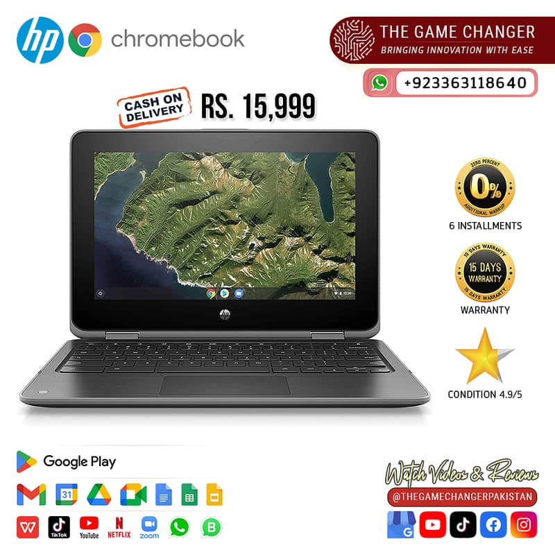 HP Chromebook G2 |Touch Screen | 360 Rotation | 4GB RAM | 32GB Storage 5