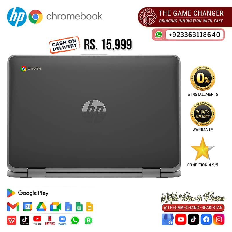 HP Chromebook G2 |Touch Screen | 360 Rotation | 4GB RAM | 32GB Storage 6