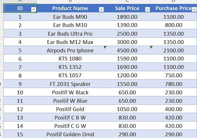 Fully Automatic Stock Management System in Excel 3