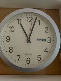 Rohioue Wall Clock, Modern 8 Inch Battery Operated Wall Clocks, Silent