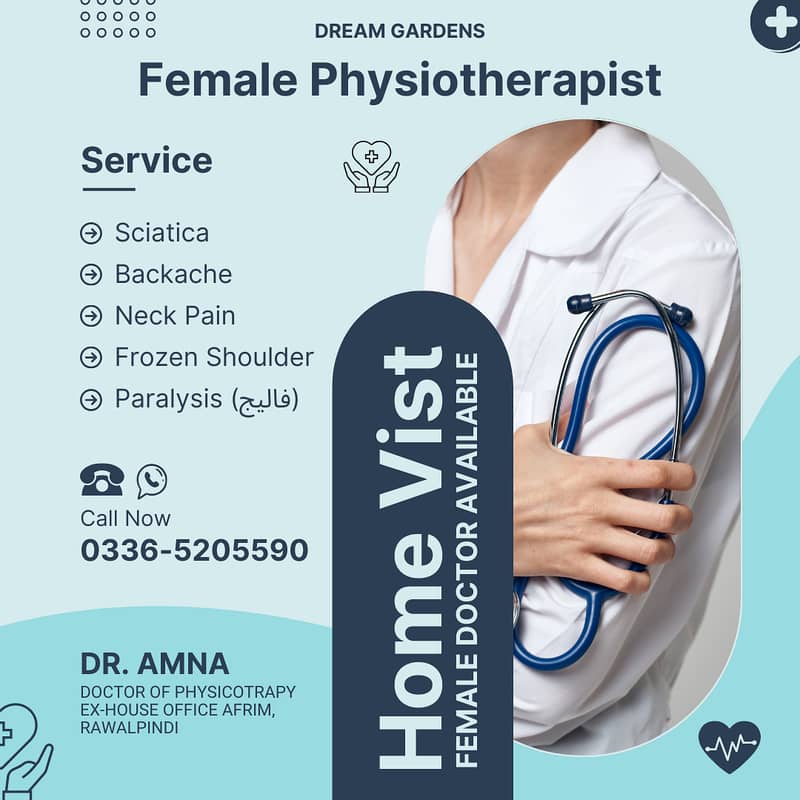 Doctor Available For Home Visits (Female Physiotherapist) 0