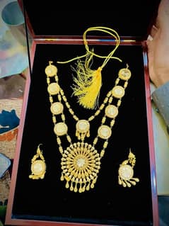 3 tola set necklace and jhumki