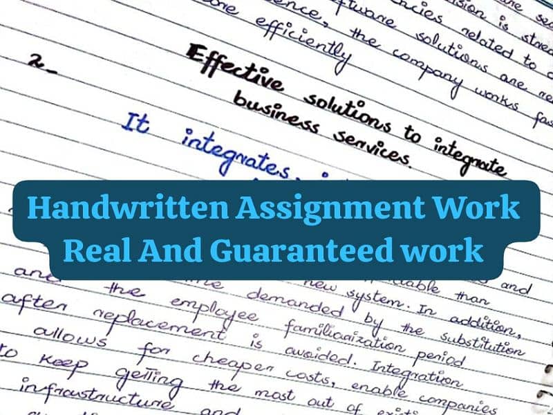 Handwritten Assignment Content Writing And Typing Work Available 0