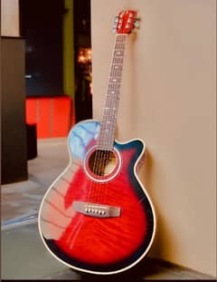 Elica semi acoustic guitar designed in USA mini jumbo 39 inches
