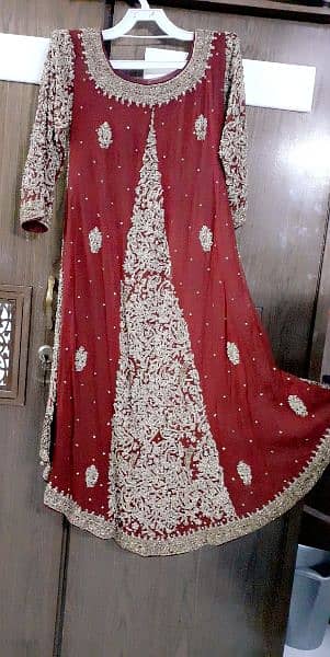 Aqib Bridal Designer Sharara with heavy embriodery long shirt. 2