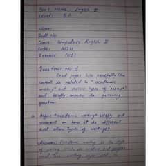 Handwritten assignment 0