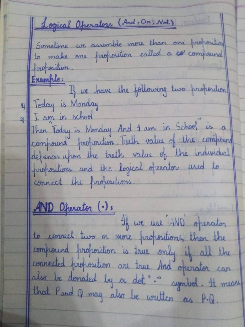 Handwritten assignment 1
