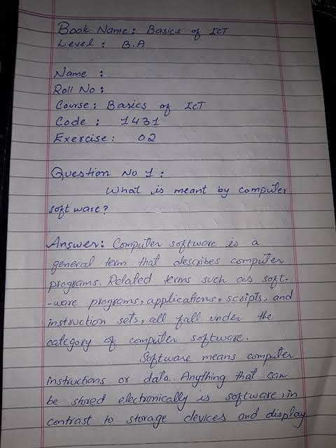 Handwritten assignment 3