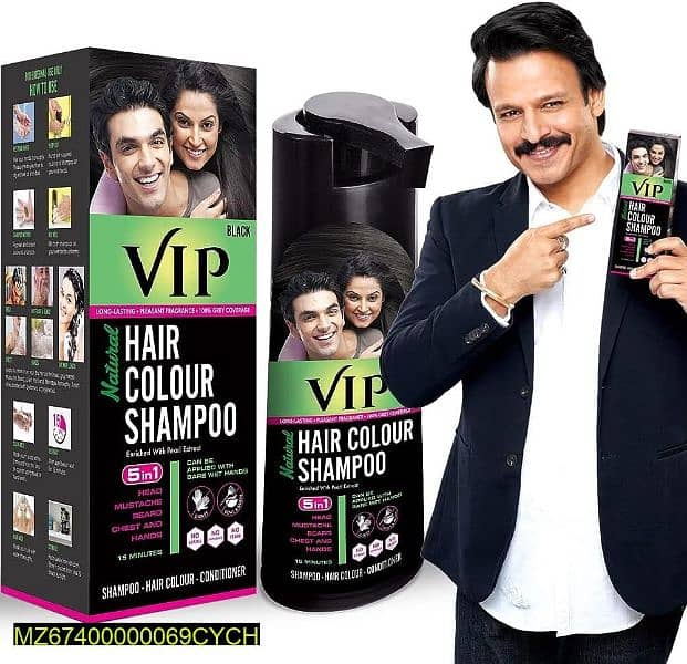 Hair dye shampoo for men and women 180 ml brown 1