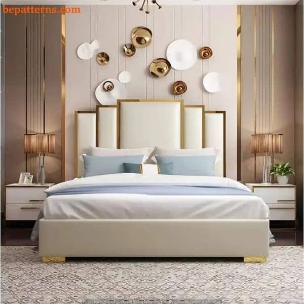 full poshish Turkish style double bed 4