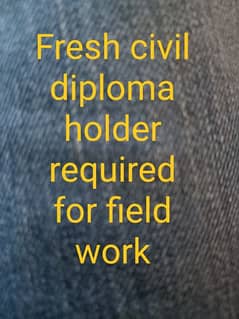Civil diploma holder for survey work