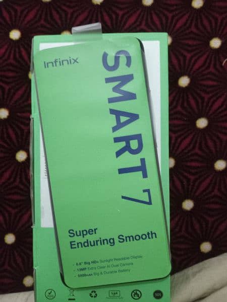 Infinx smart 7 with complete box 0