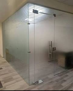 Aluminum office partitions / Glass office cabins / office glass doors 0