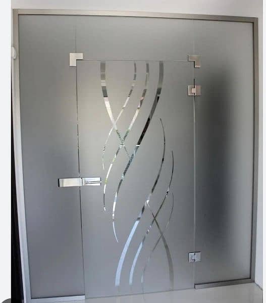 Aluminum office partitions / Glass office cabins / office glass doors 4