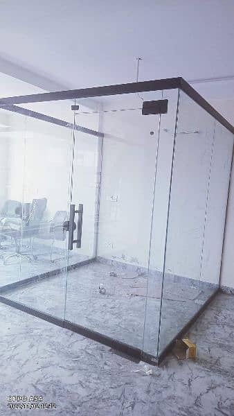 Aluminum office partitions / Glass office cabins / office glass doors 5
