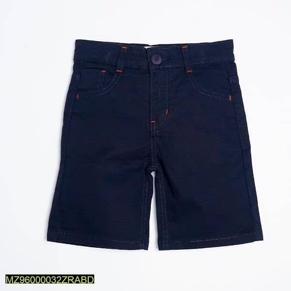 Zero & Beyond-Navy Twill Shorts 0
