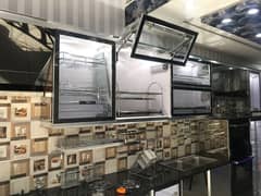 Aluminum kitchen cabinet / Aluminum glalss wardrobes 0