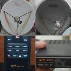 2 FULL dish antena with LNBs, Digital receiver with remote etc.