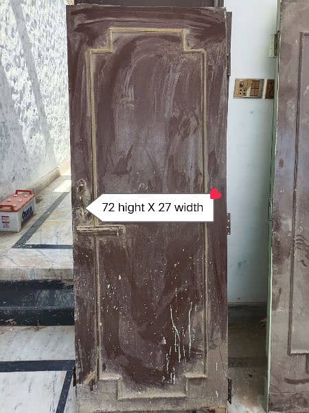 Wooden Washroom Door 2