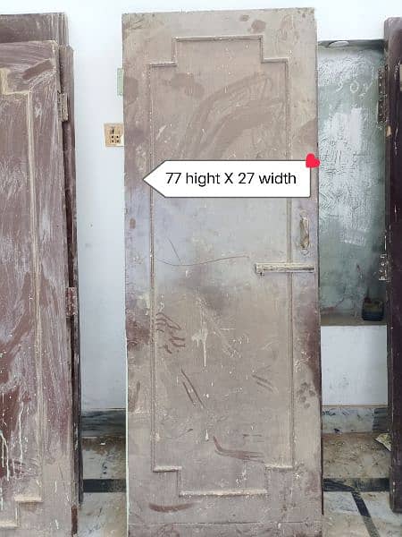 Wooden Washroom Door 4