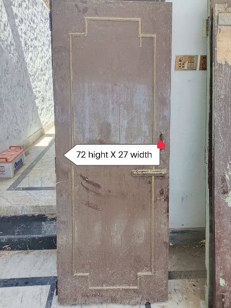 Wooden Washroom Door 7