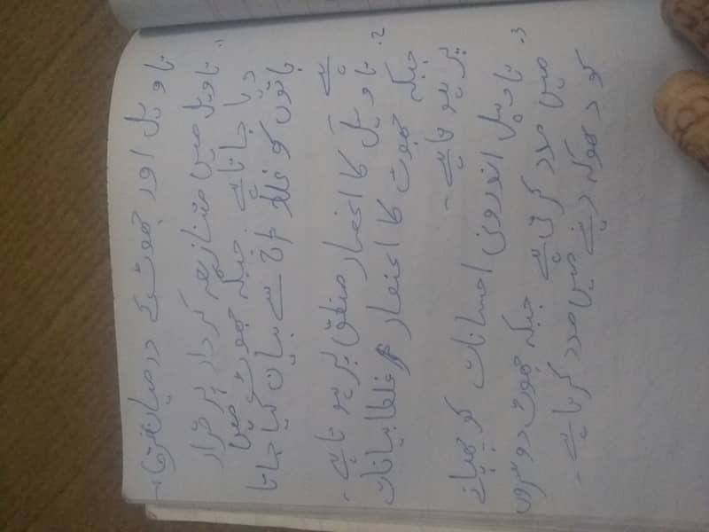 Handwritten assignment, Notes 2